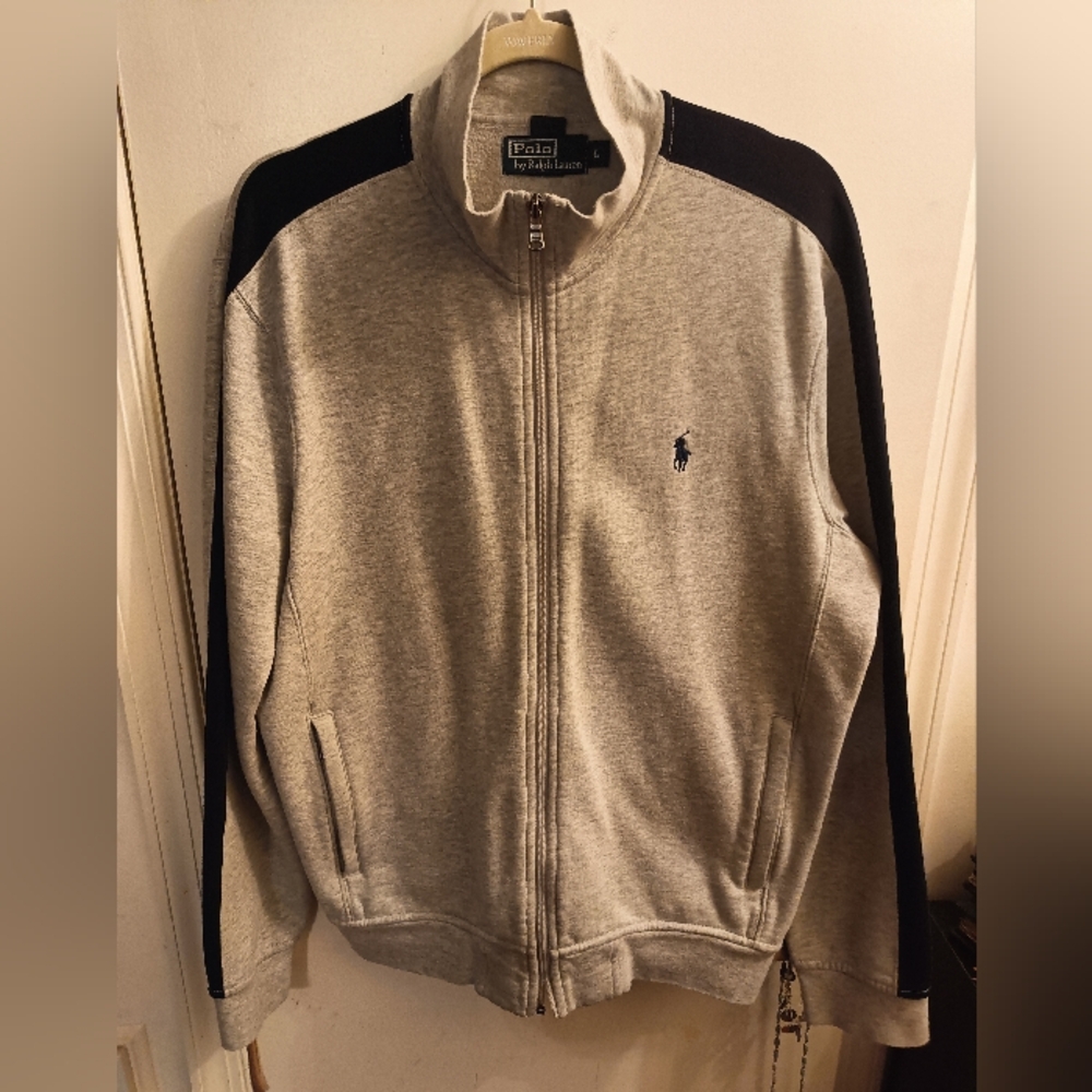 Polo Ralph Lauren Men's L Gray Track Jacket